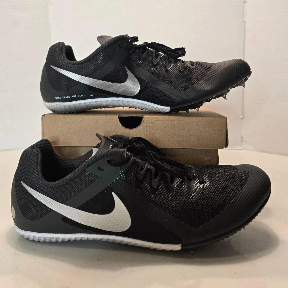 Nike Zoom Rival Black Metallic Track & Field Spikes FZ9664-001 Men's Size 10